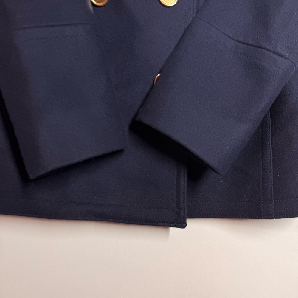 J. Crew Wool Cashmere by Nello Gori Navy Peacoat - Picture 12 of 14